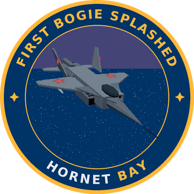 First Bogie Splashed squadron patch: MiG-29 Fulcrum roundel
