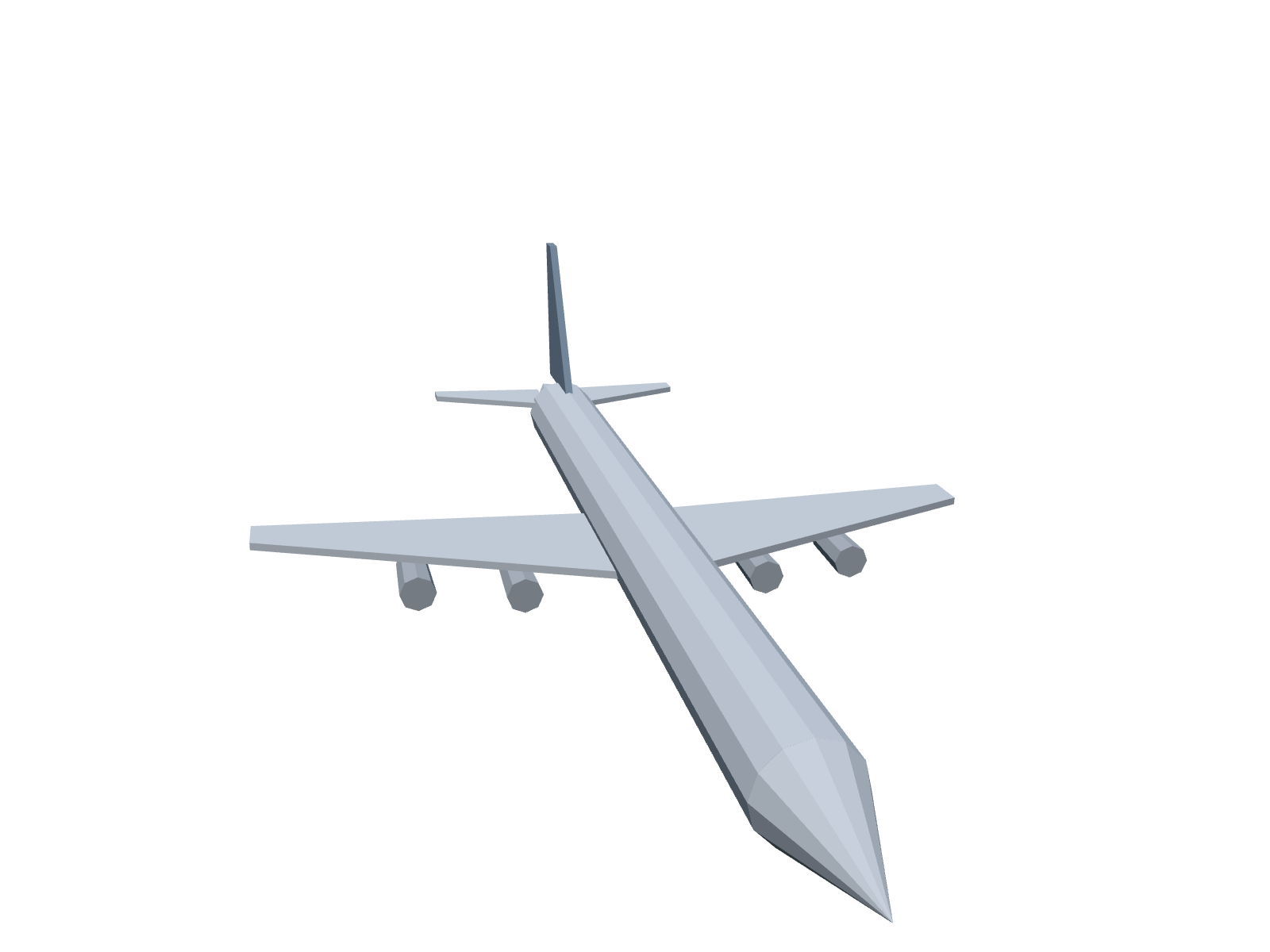 BOEING 707 INTERCONTINENTAL printable model — view 1 of 6