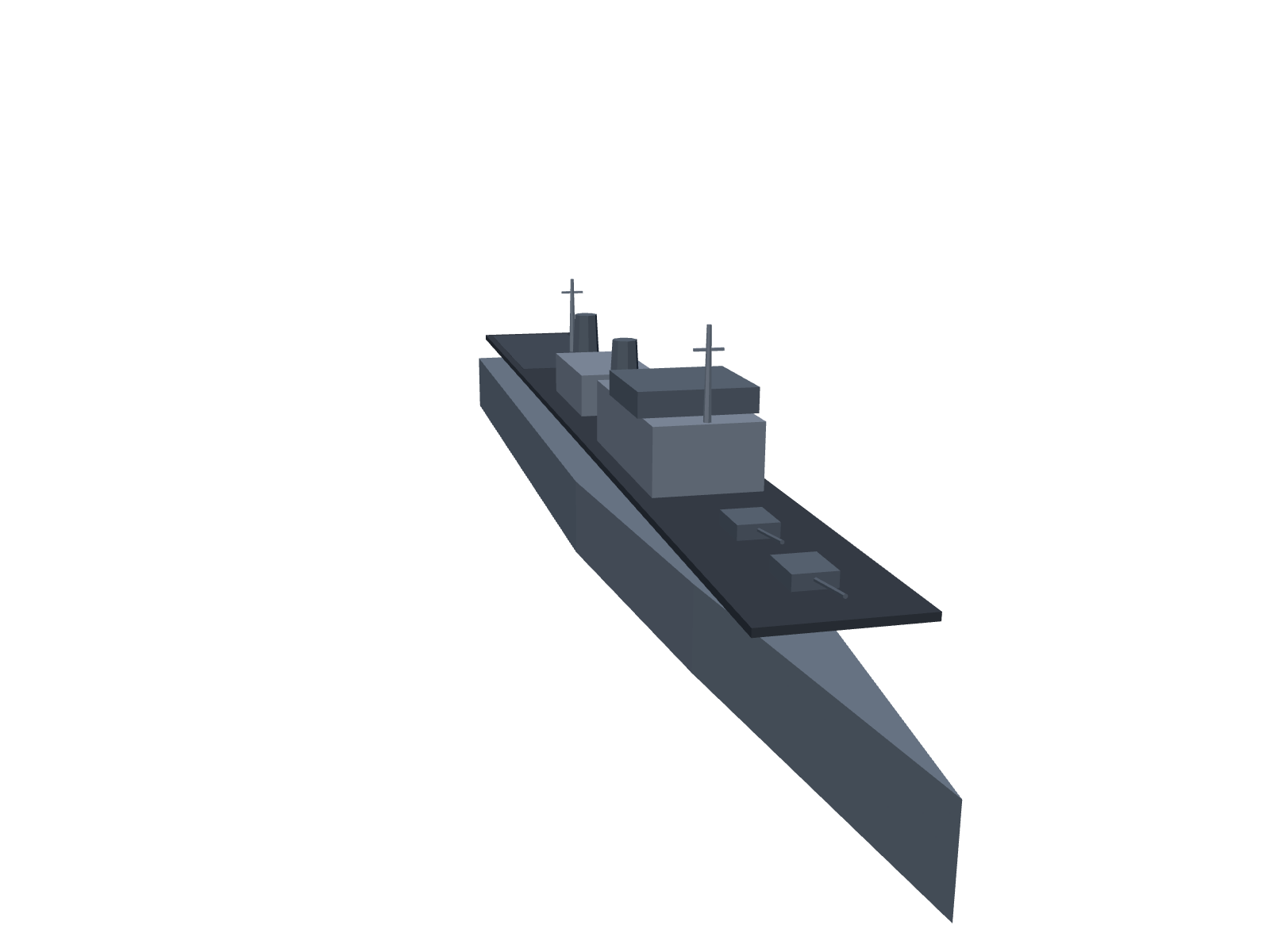 GUIDED-MISSILE CRUISER printable model — view 1 of 6